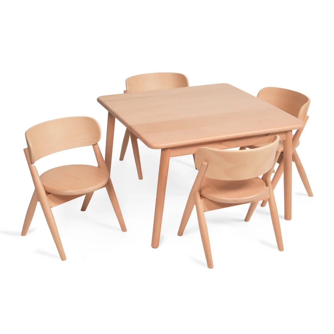 kids wooden table and chairs wooden kids chair montessori curve lab