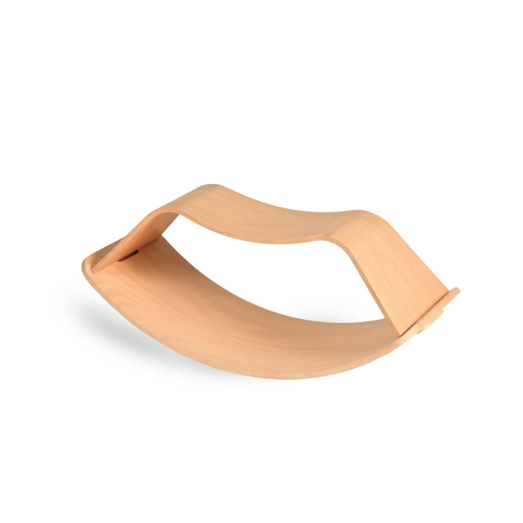 wooden rocking stool for kids by curve lab montessori open ended play