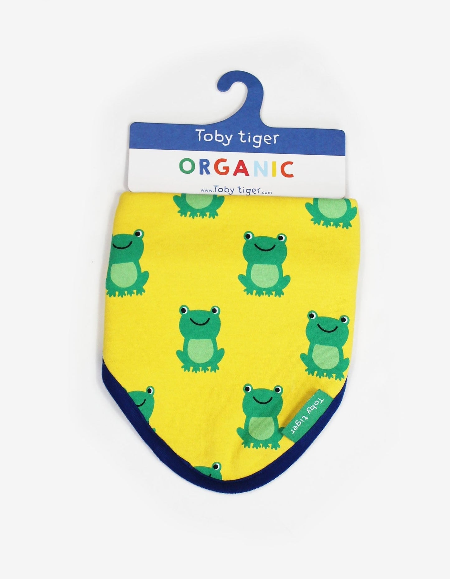 Conscious baby essentials: Organic Frog Print Dribble Bib | KIDDYKIND
