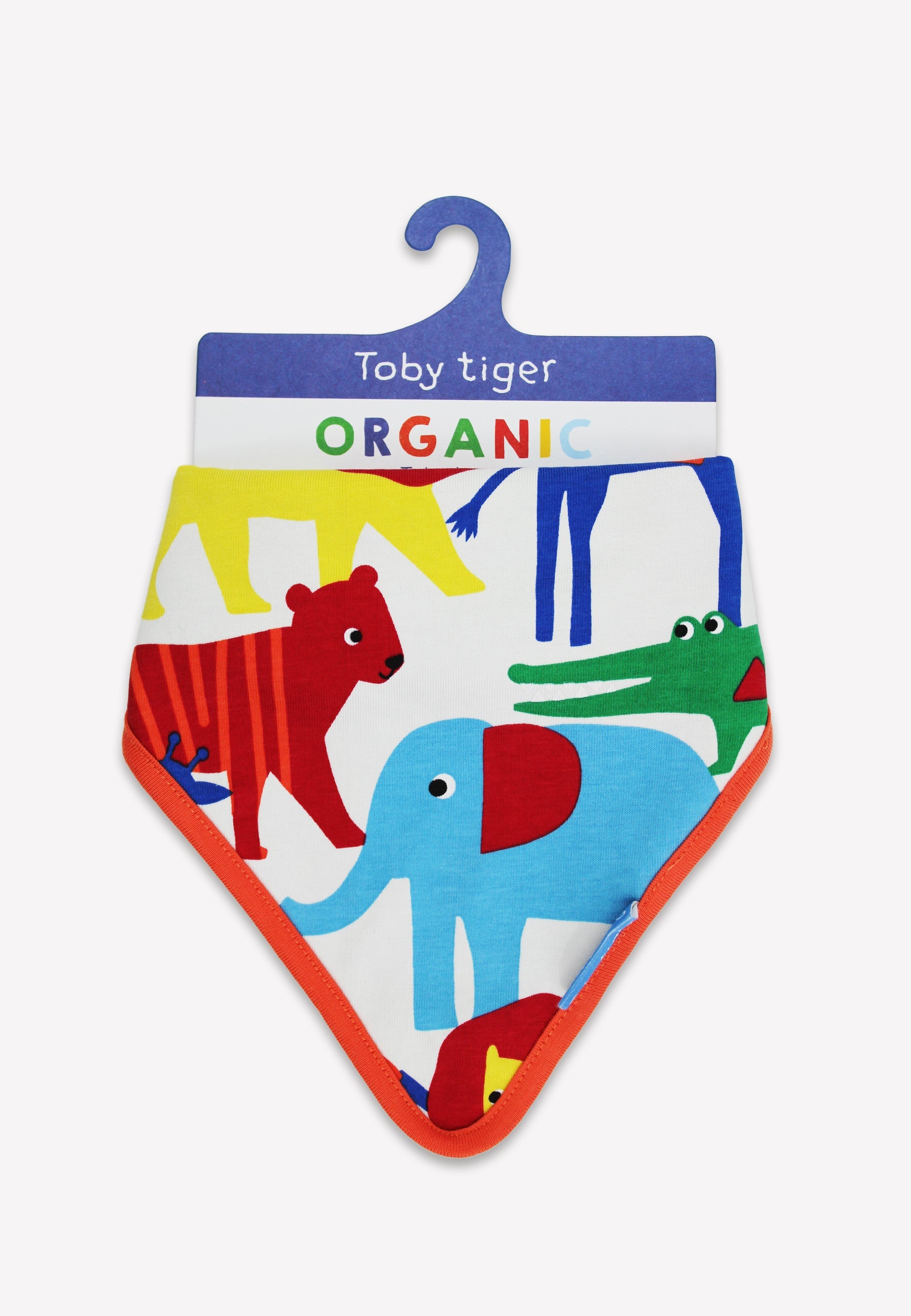 Conscious baby essentials: Organic Safari Print Dribble Bib | KIDDYKIND