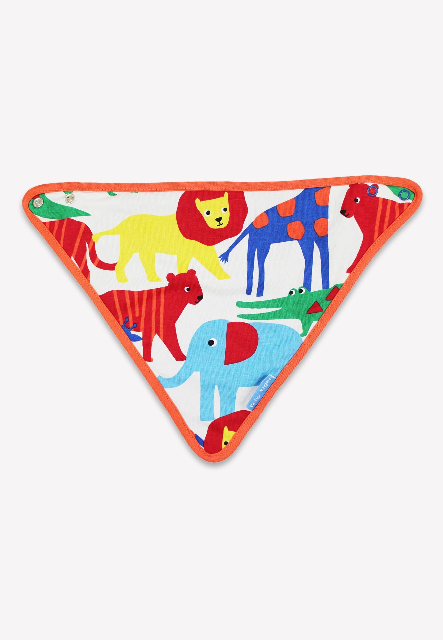 Conscious baby essentials: Organic Safari Print Dribble Bib | KIDDYKIND