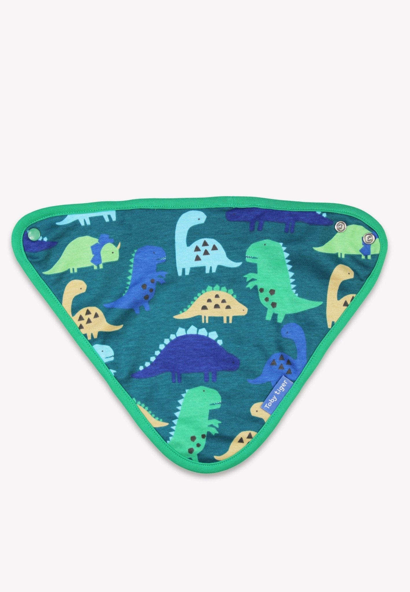 Organic Tonal Dinosaur Print Dribble Bib