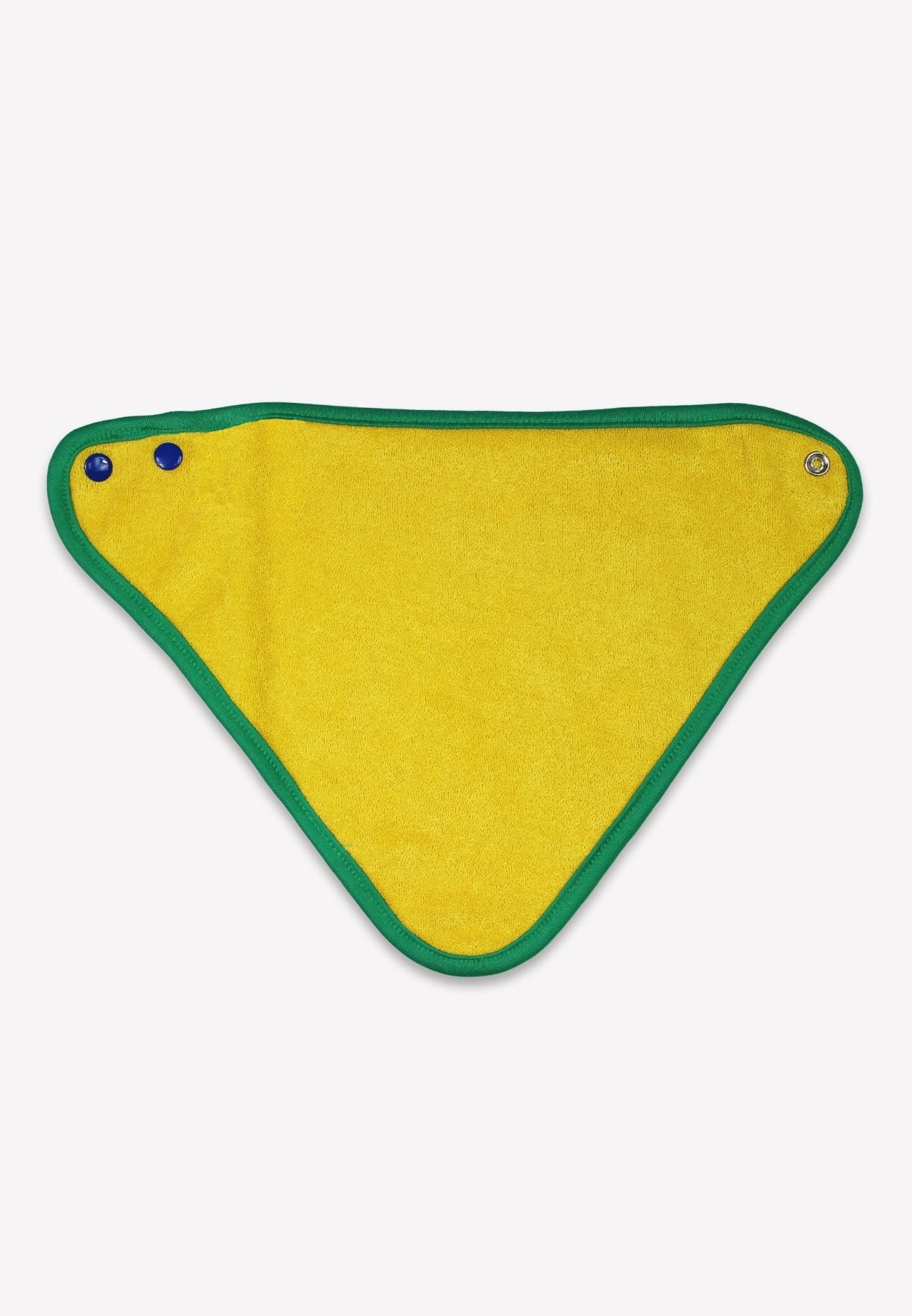 Organic Hillside Tractor Print Dribble Bib | sustainable organic baby UK