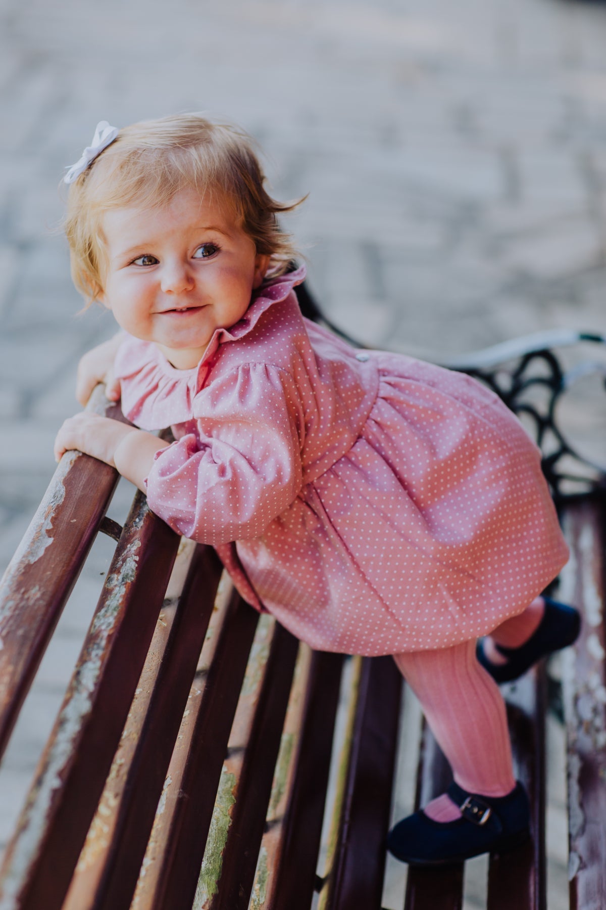 Ribbed Tights - Dusty Pink