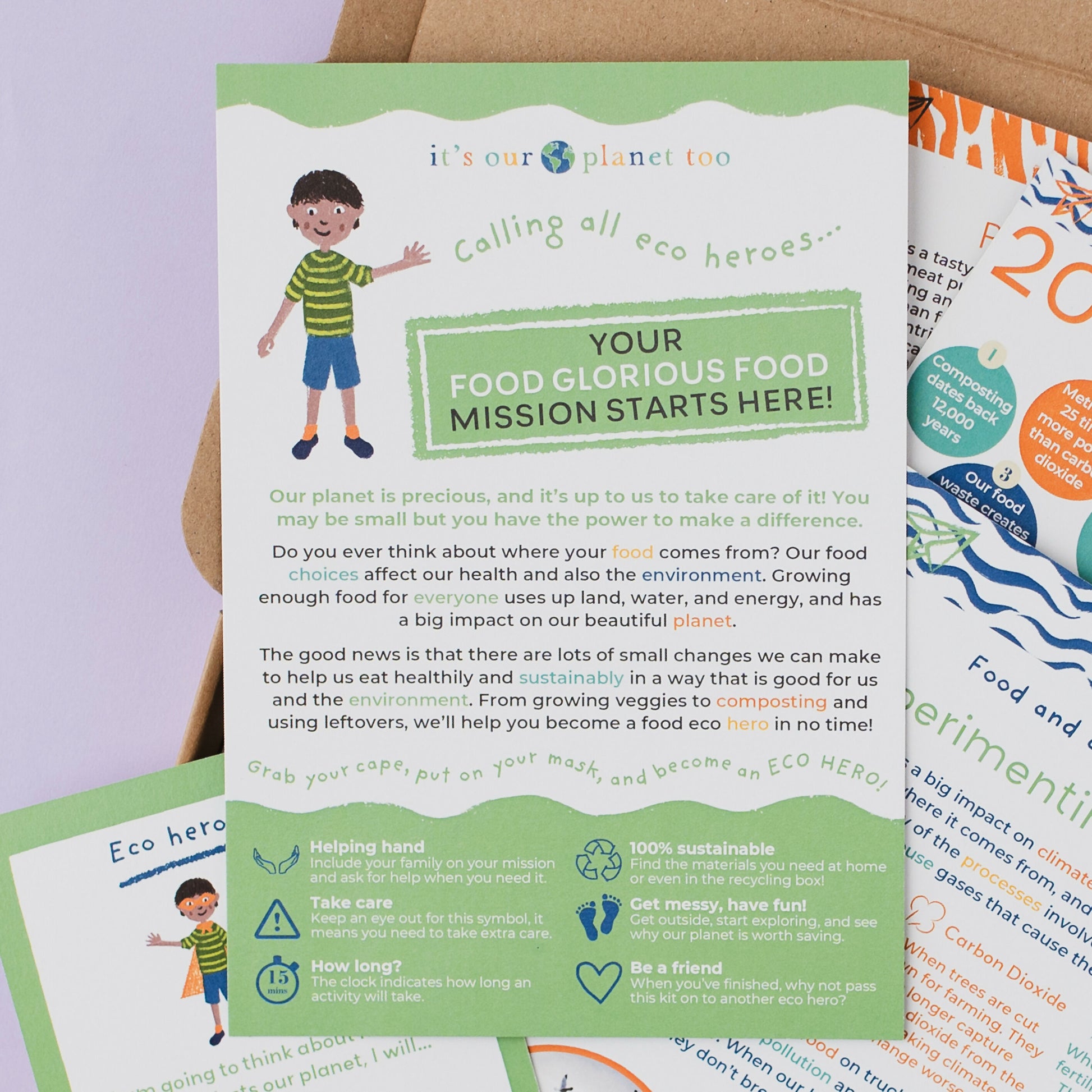 FOOD GLORIOUS FOOD - Children’s eco activity kit (Age 5+) — Montessori wooden toy UK | KIDDYKIND