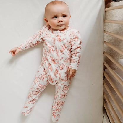 Natural organic cotton baby sleepsuit uk