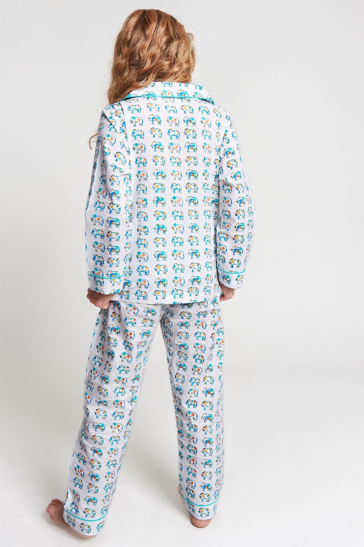 ella's polka dot parade - organic cotton kids pyjama set - Kutti Lulu