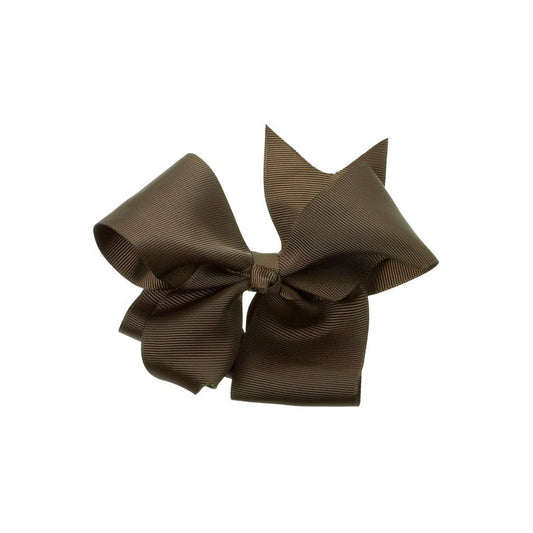 Extra Large Bow Clip - Brown by Beatrice and Bee, vetted by KIDDYKIND