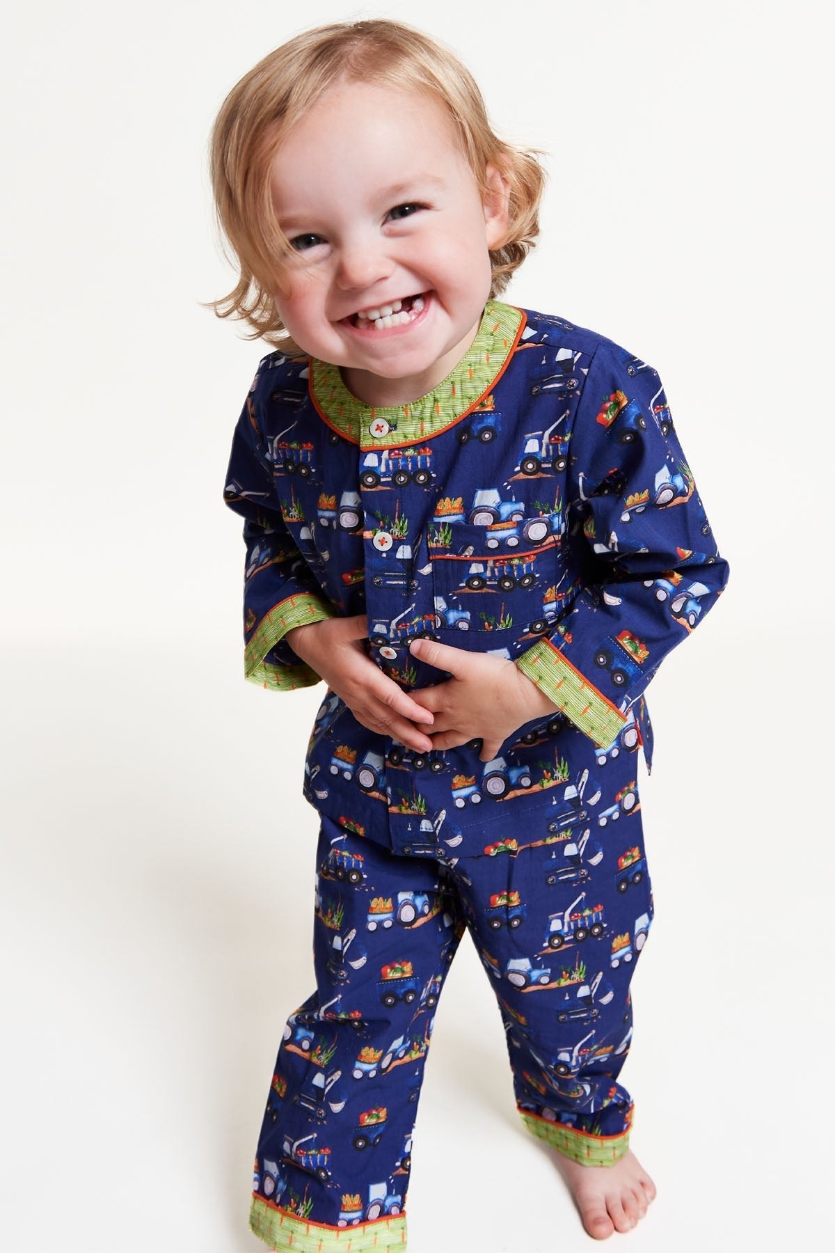 farmyard rumble - organic cotton baby pyjama set - Kutti Lulu