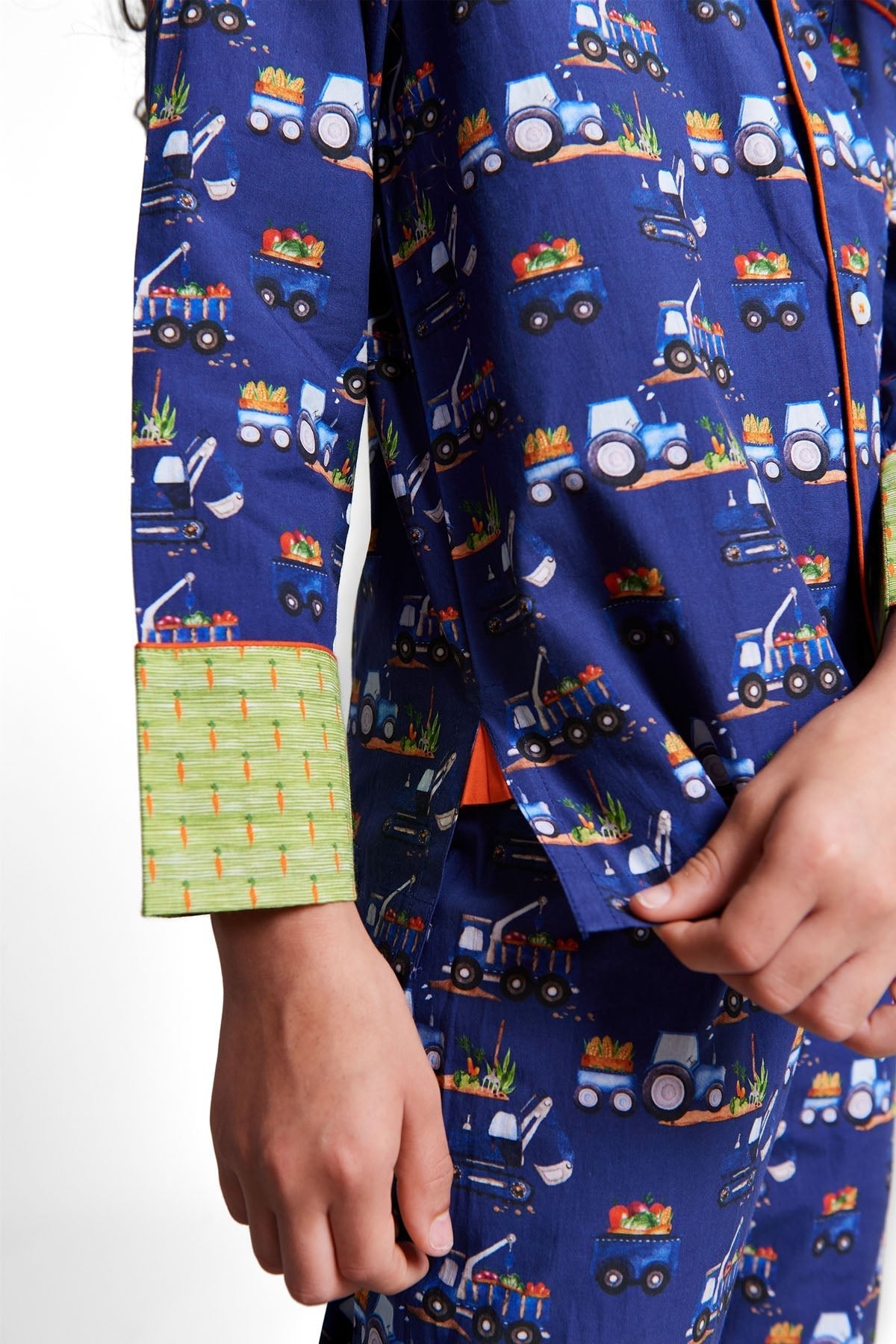 farmyard rumble - organic cotton kids pyjama set | organic baby sleepwear UK — KIDDYKIND