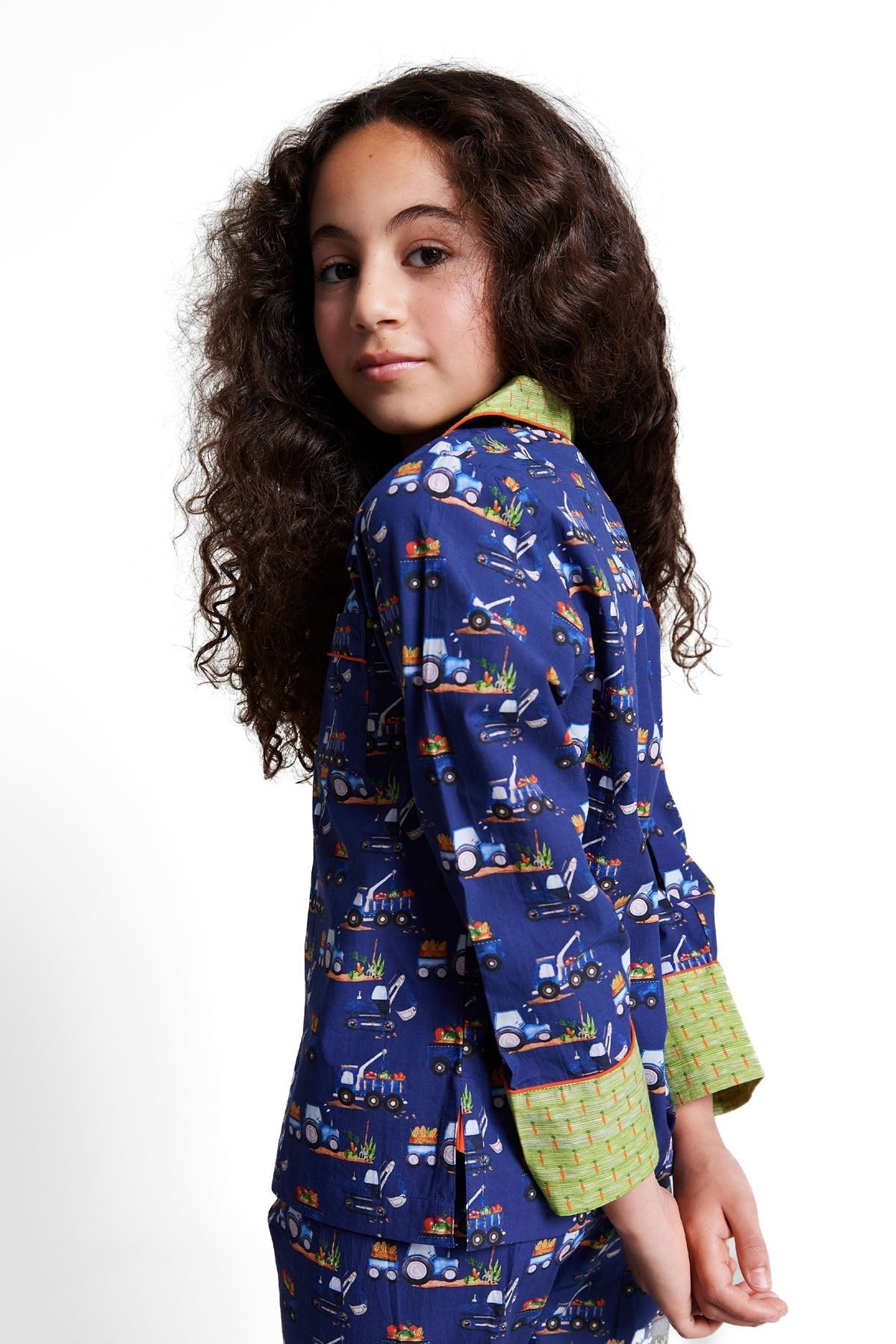farmyard rumble - organic cotton kids pyjama set | organic baby sleepwear UK — KIDDYKIND