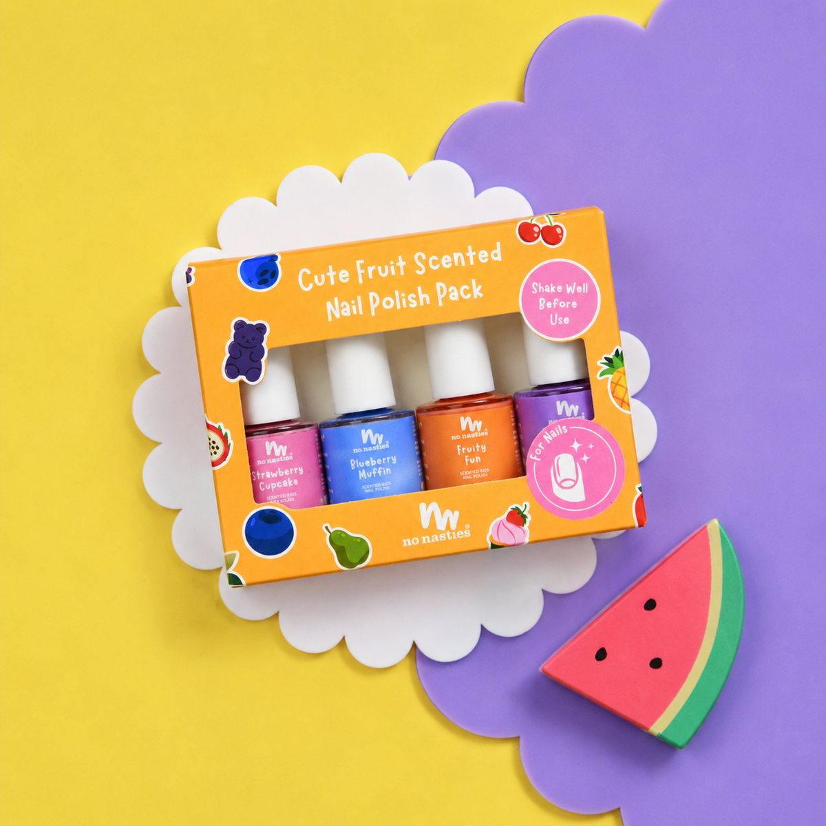 Kids Scented Nail Polish Gift Set – 4 Pack