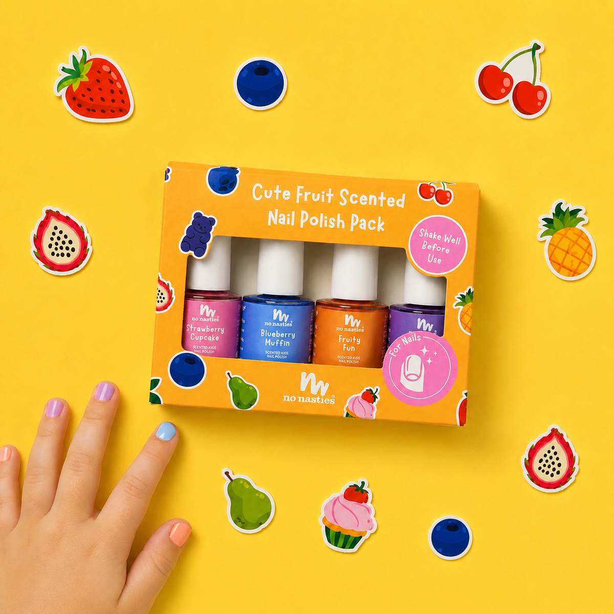 Kids Scented Nail Polish Gift Set – 4 Pack