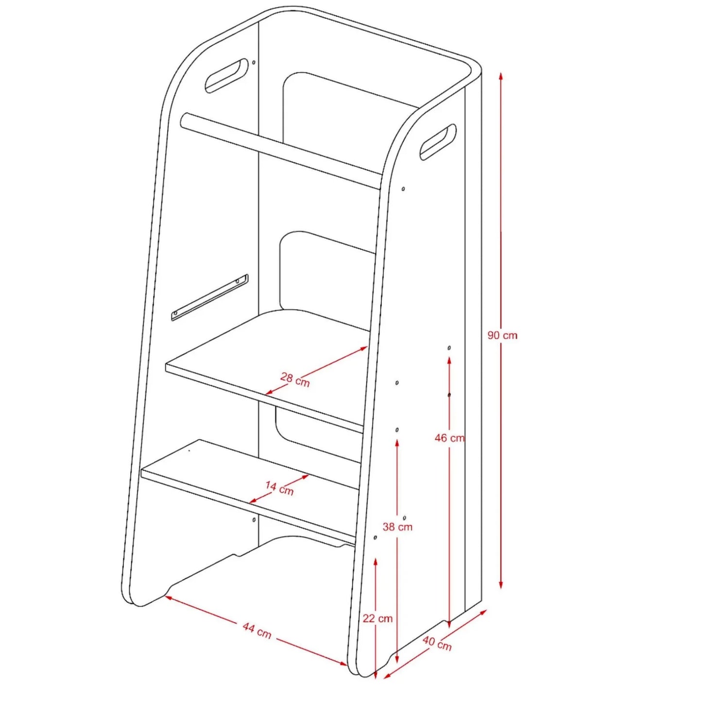 Wooden Toddler Learning Tower