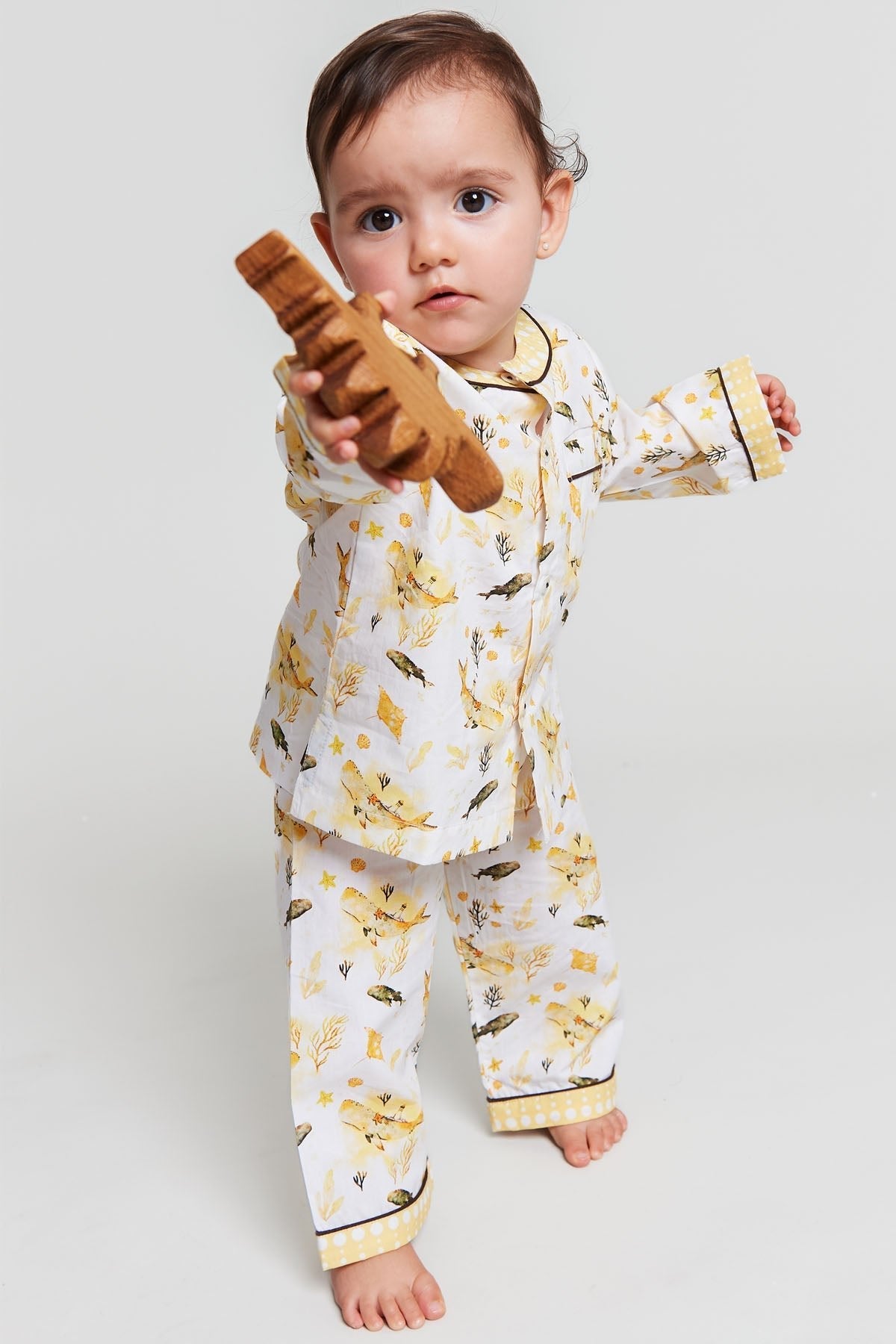 Organic baby bedding: galapagos dreaming - organic cotton baby pyjama set | KIDDYKIND