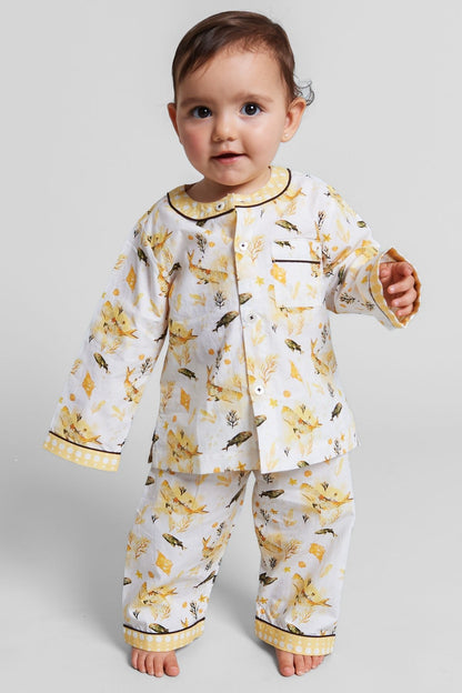 Organic baby bedding: galapagos dreaming - organic cotton baby pyjama set | KIDDYKIND