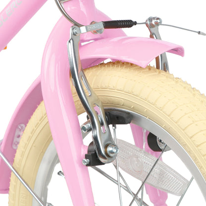 Glerc Little Molly 16 inch kids bike with stabilisers, wicker basket and mudguards, view 29