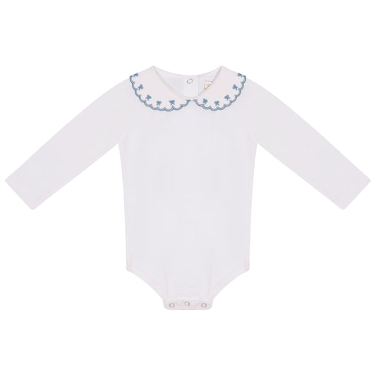 Gloria Embroidered Baby Girl Bodysuit