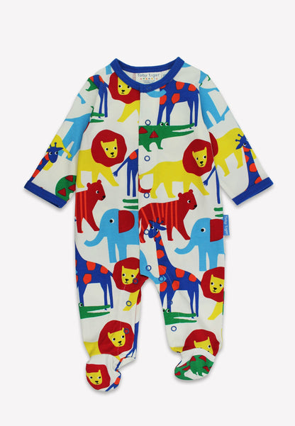 Organic Safari Print Baby Gift Set | organic baby sleepwear UK — KIDDYKIND