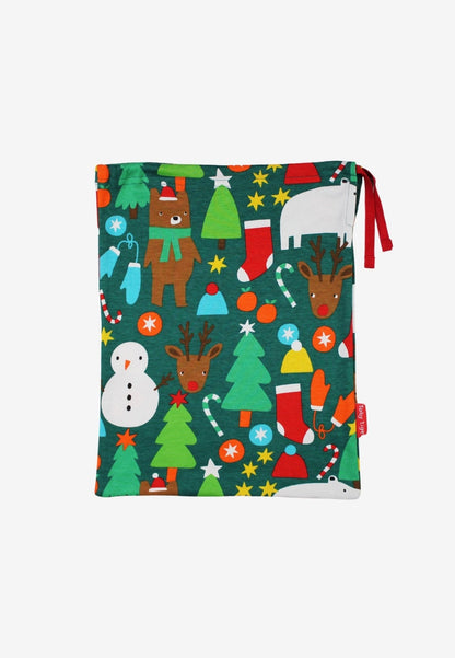 Organic Christmas Bear Print Baby Gift Set | organic baby sleepwear UK — KIDDYKIND