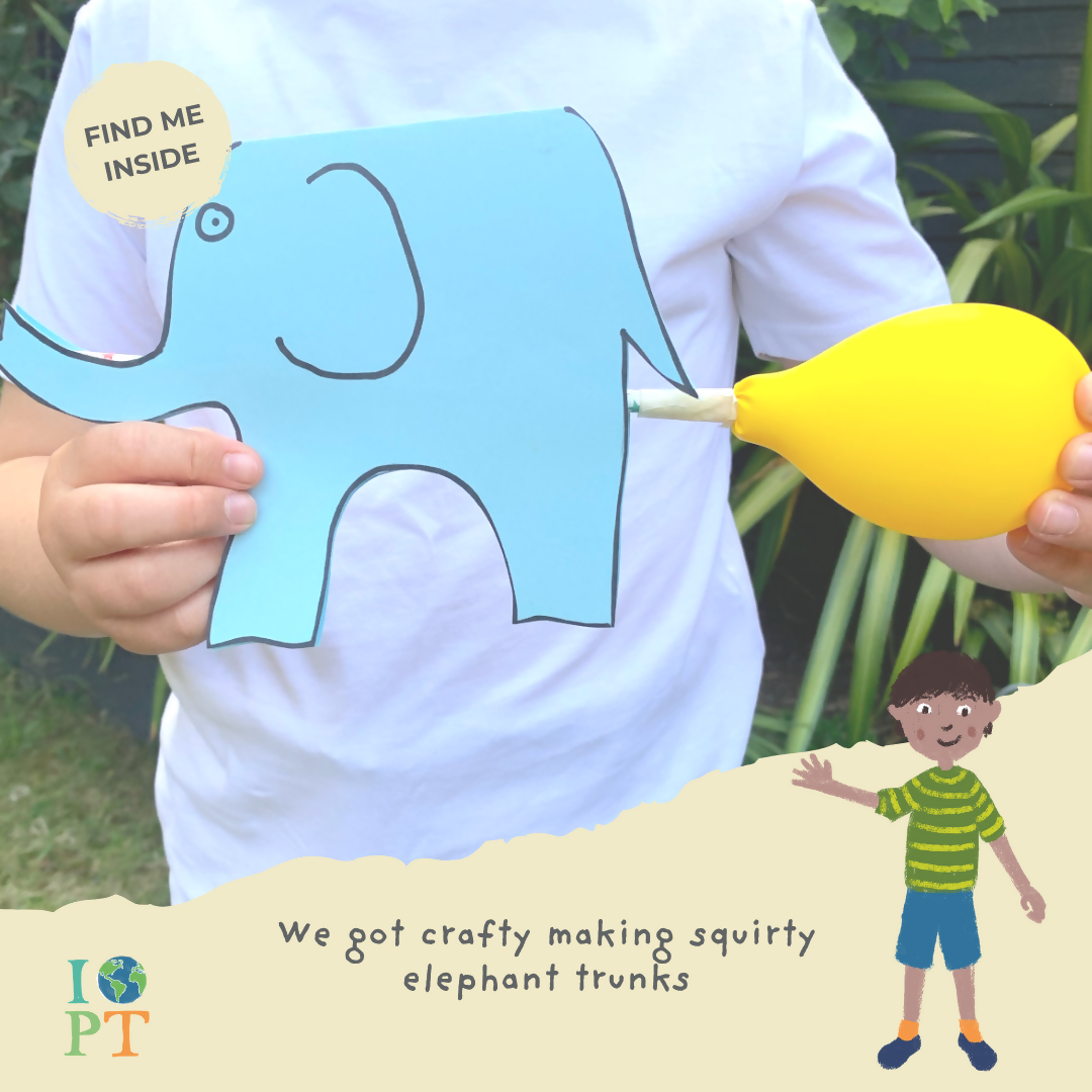 AWESOME AFRICAN ELEPHANTS - Children’s eco activity kit (Age 5+) | natural wooden toy for toddlers UK