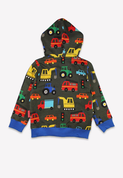Organic Transport Print Hoodie