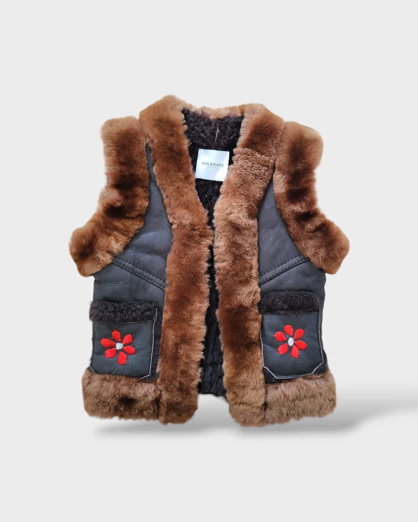 Leather & Lambskin Kid's Gillet - Adams