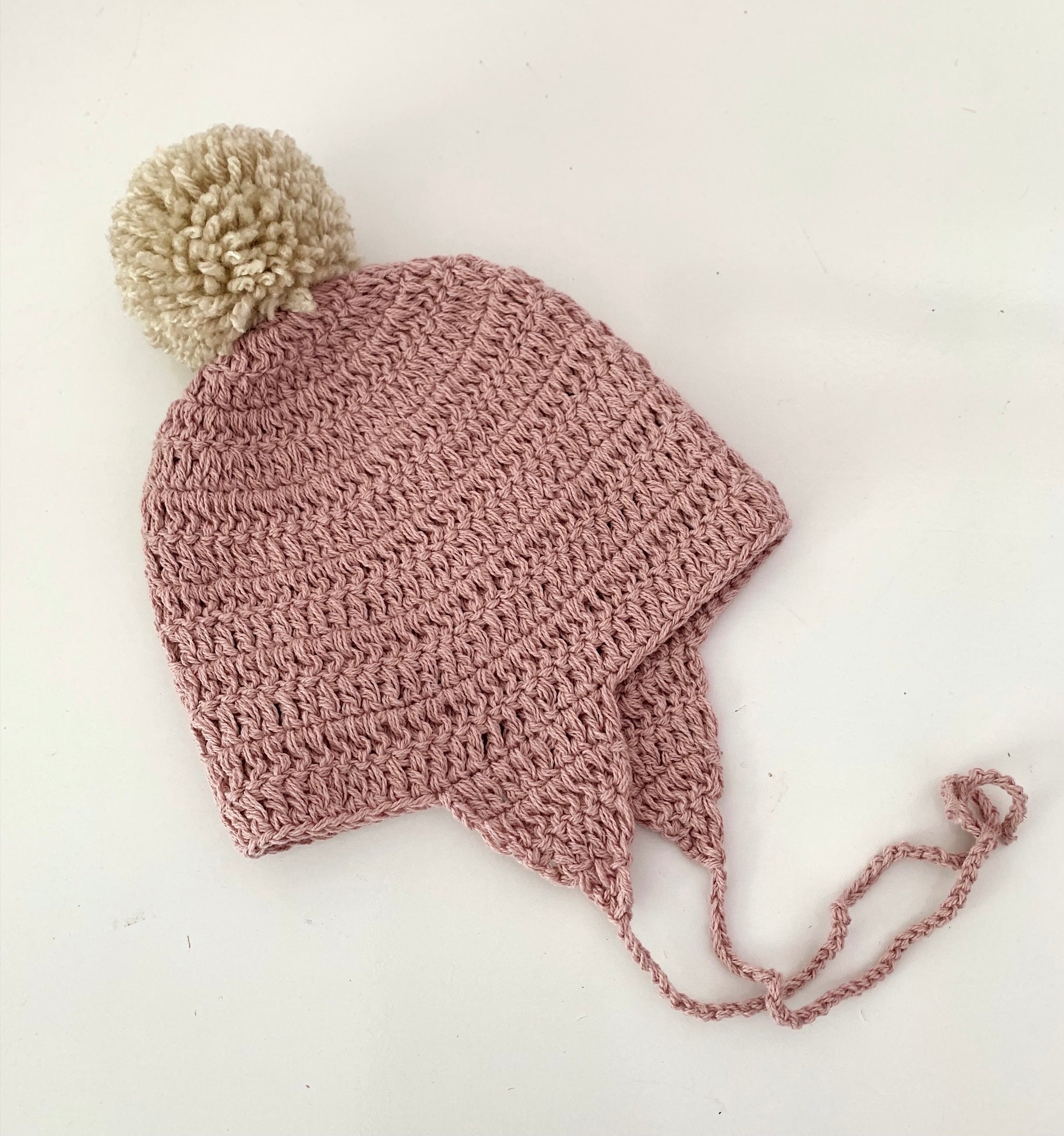 Acorn Bonnet, organic cotton baby hat