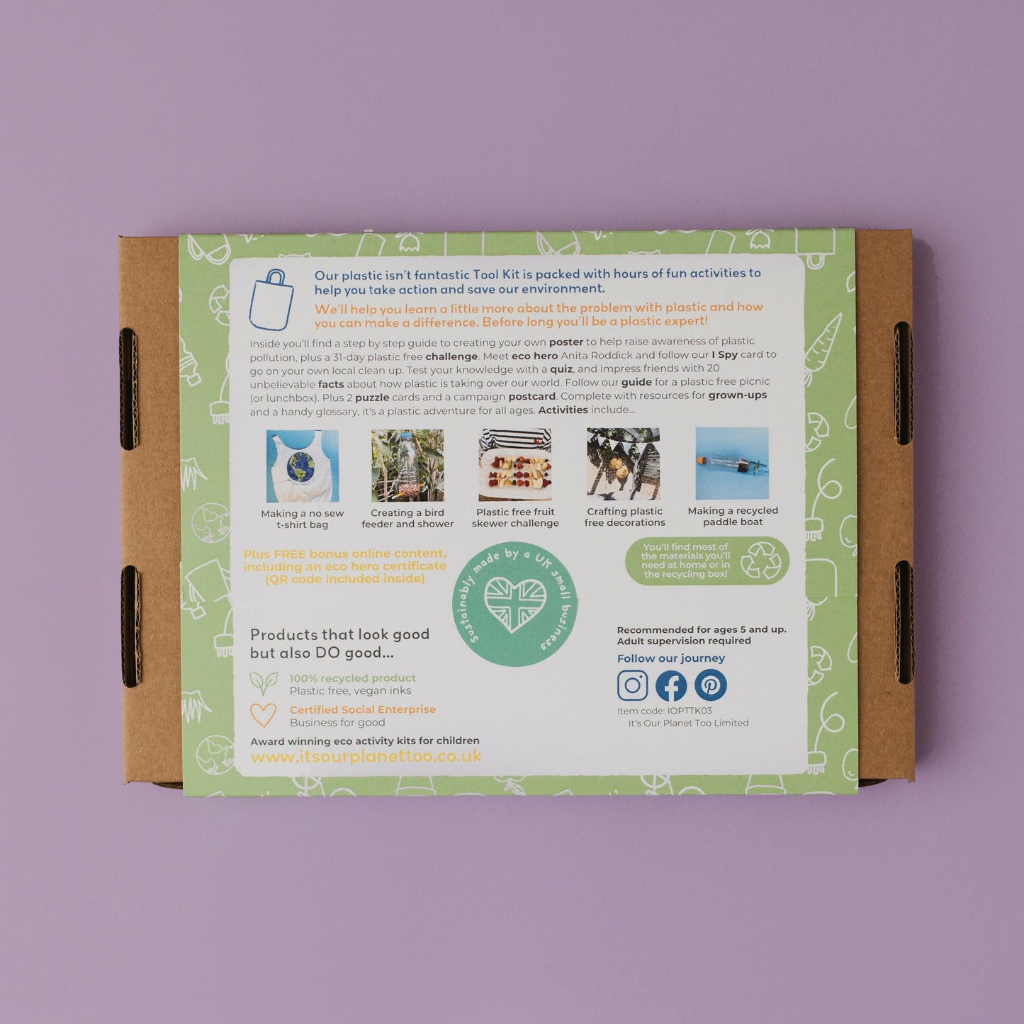 Sustainable Montessori toy: PLASTIC ISN'T FANTASTIC - Children’s eco activity kit (Age 5+) | KIDDYKIND