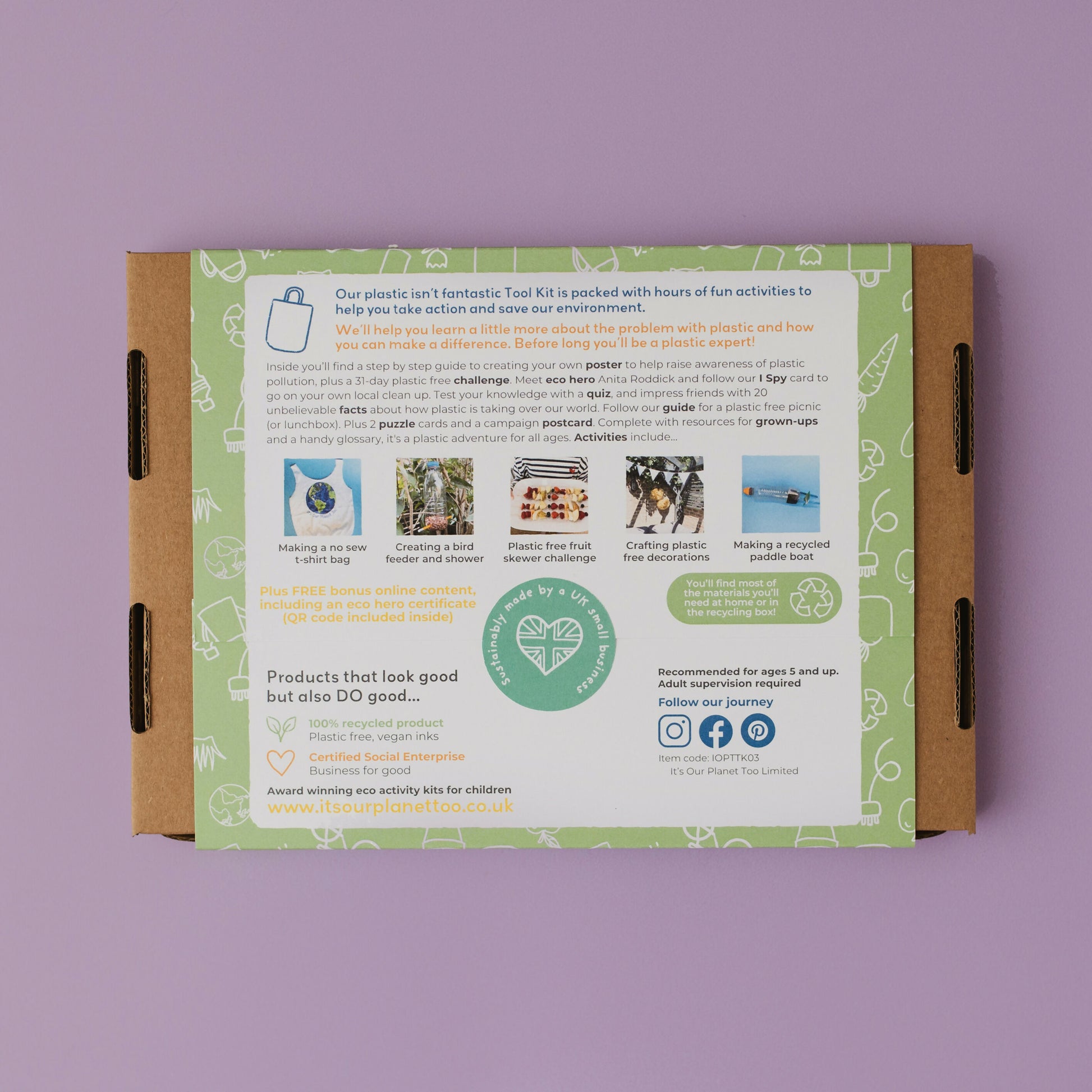 Sustainable Montessori toy: PLASTIC ISN'T FANTASTIC - Children’s eco activity kit (Age 5+) | KIDDYKIND