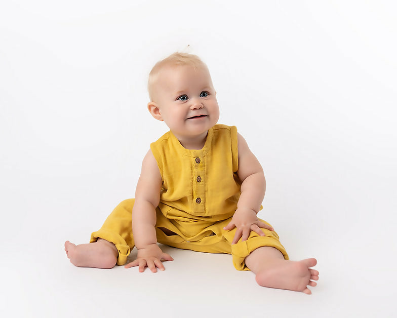 Organic Cotton Muslin Overall - Arrecife