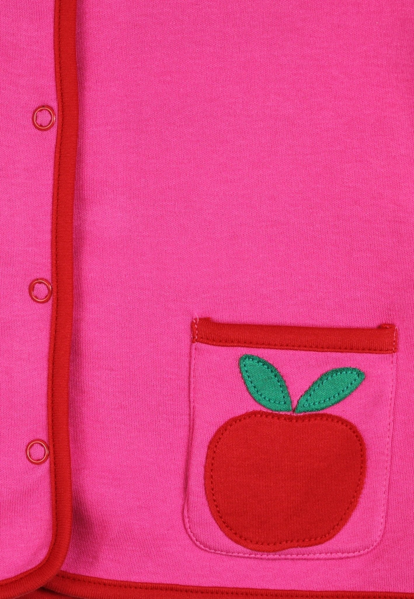 Organic Apple Applique Reversible Jacket - Toby Tiger