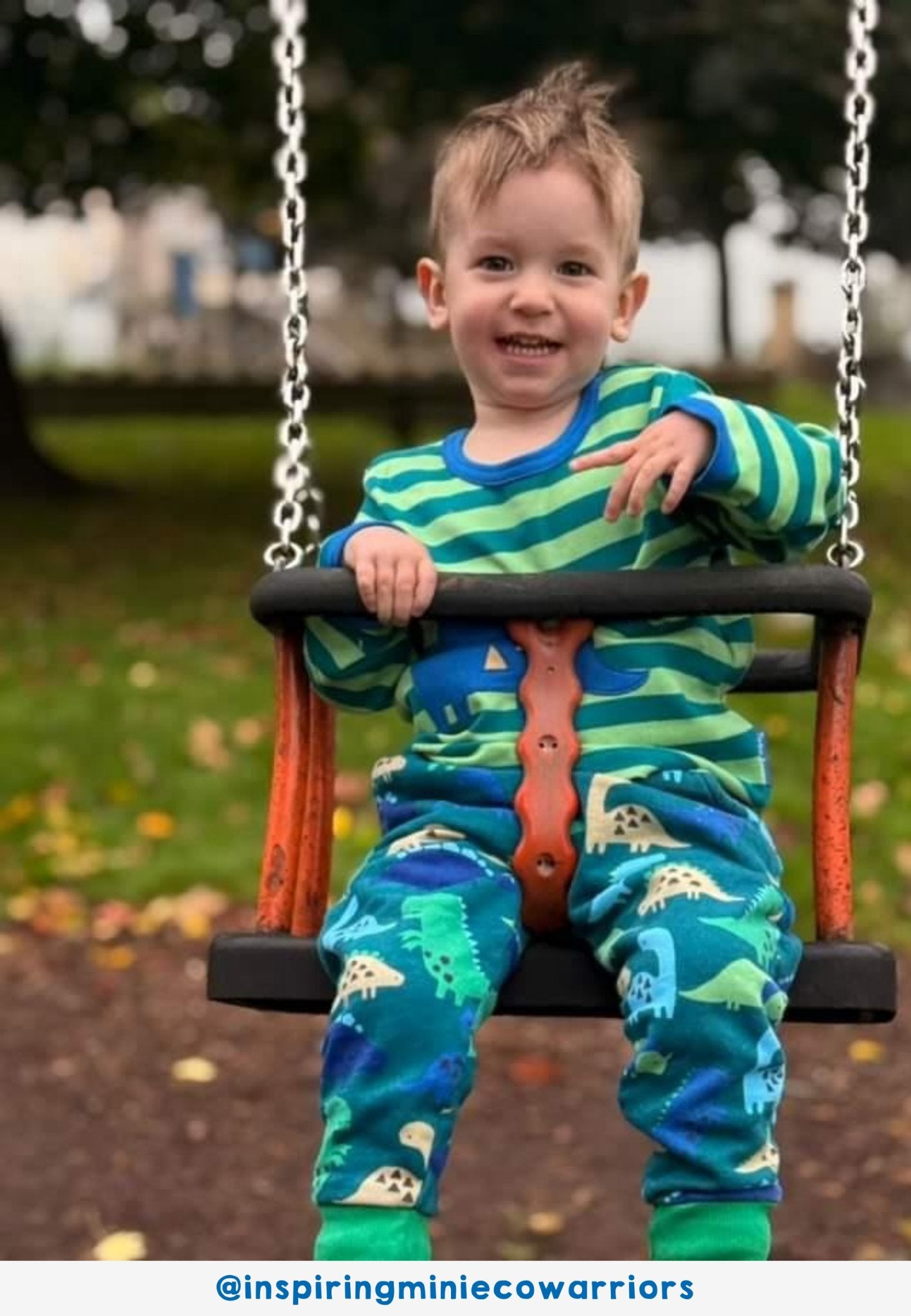 Organic Tonal Dinosaur Print Joggers by Toby Tiger, GOTS-certified, vetted by KIDDYKIND