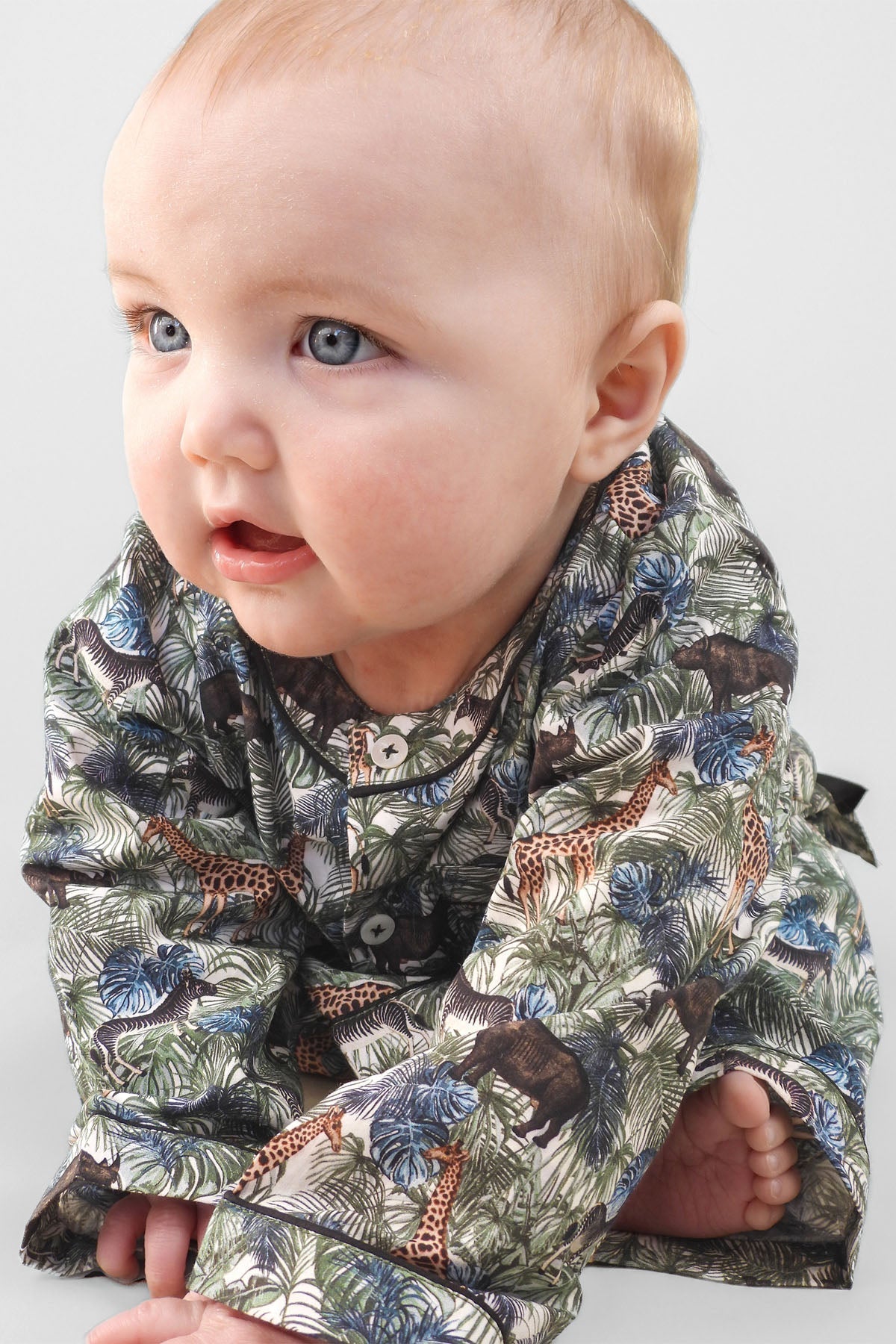 jungle maze - organic cotton baby pyjama set | organic baby sleepwear UK — KIDDYKIND