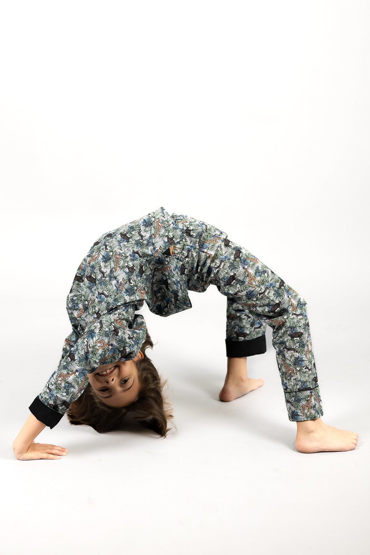 jungle maze - organic cotton kids pyjama set