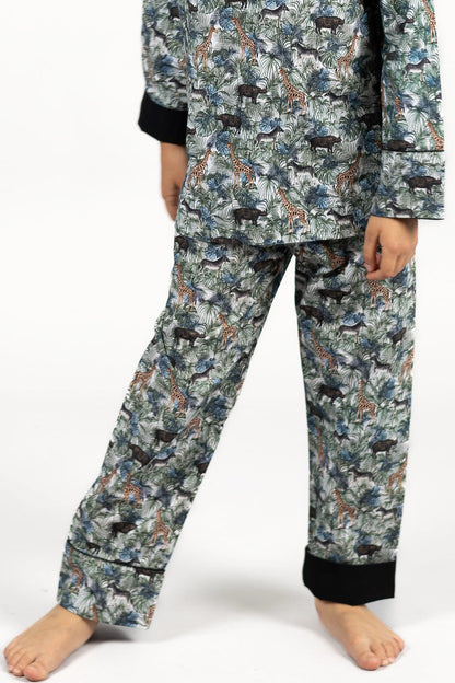 Natural baby sleep: jungle maze - organic cotton kids pyjama set | KIDDYKIND