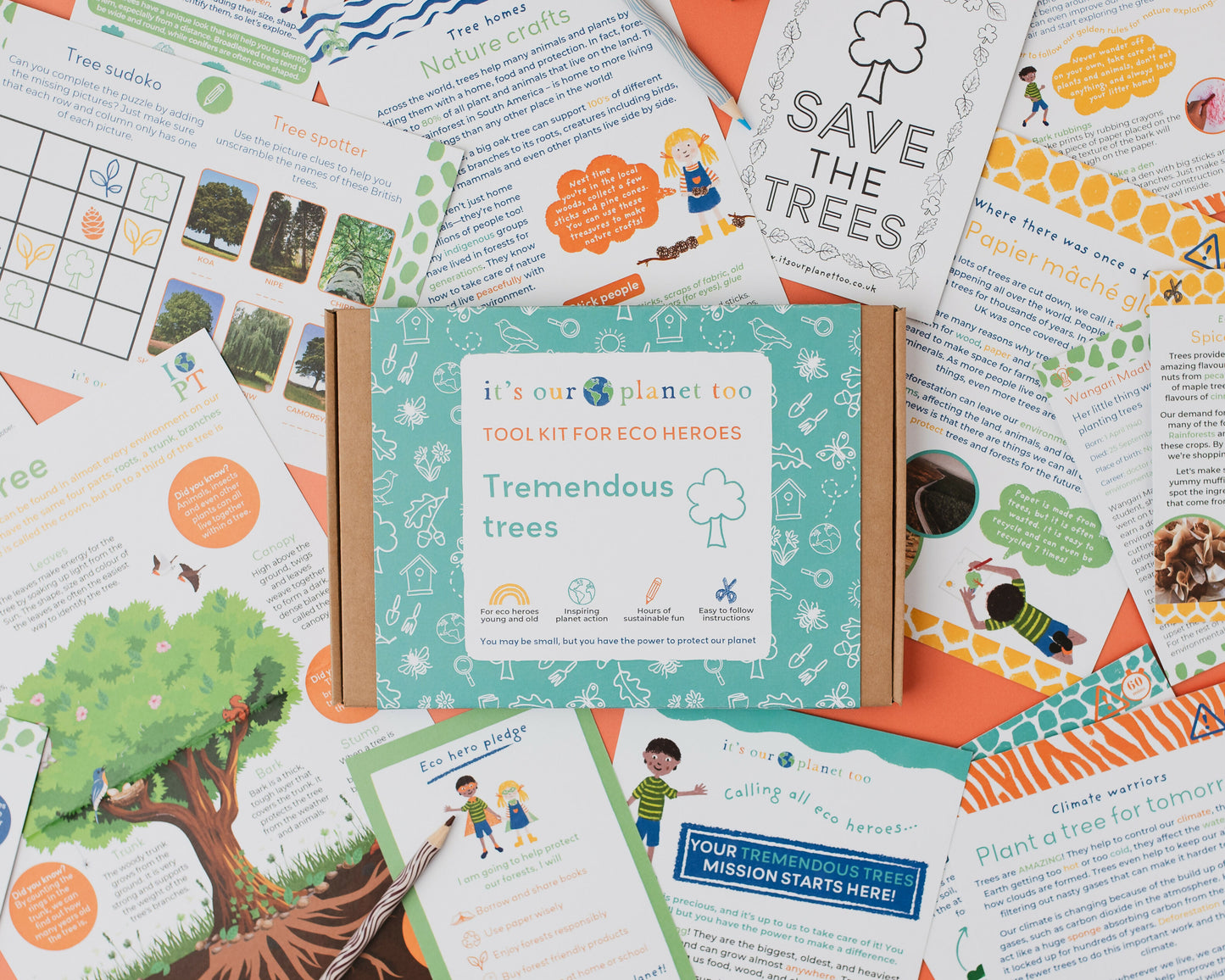 TREMENDOUS TREES - Children’s eco activity kit (Age 5+) — Montessori wooden toy UK | KIDDYKIND