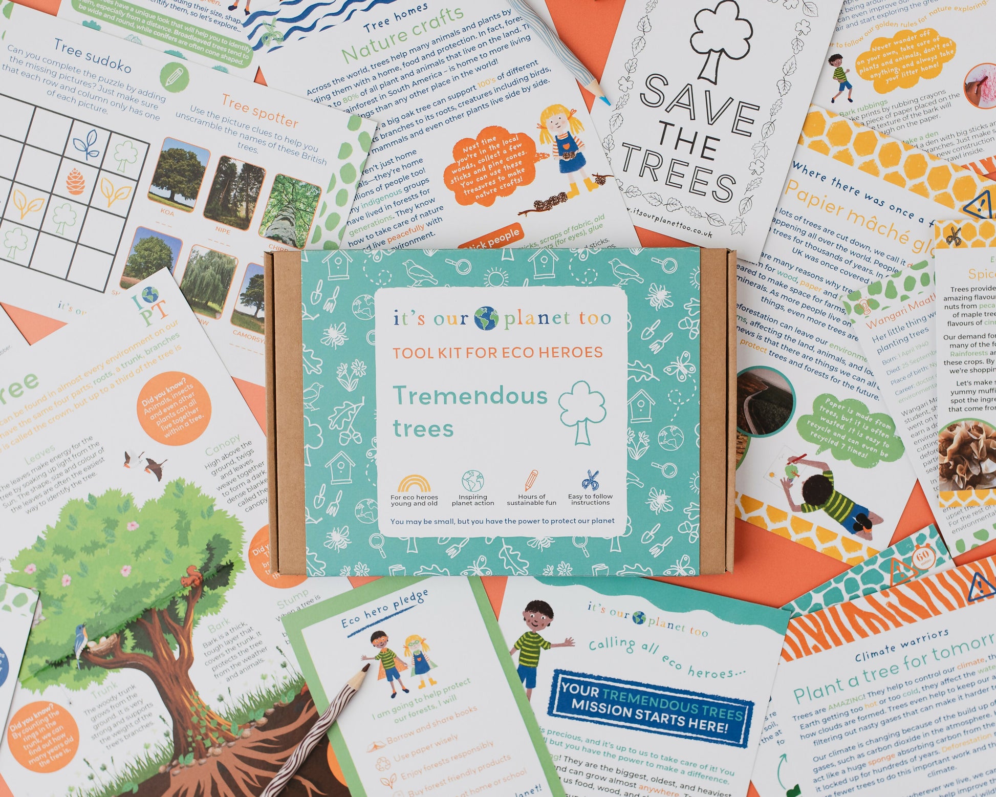 TREMENDOUS TREES - Children’s eco activity kit (Age 5+) — Montessori wooden toy UK | KIDDYKIND