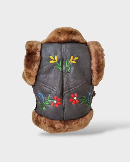 Leather & Lambskin Kid's Gillet - Adams