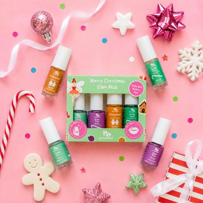 Christmas Lip Gloss & Nail Polish Gift Set