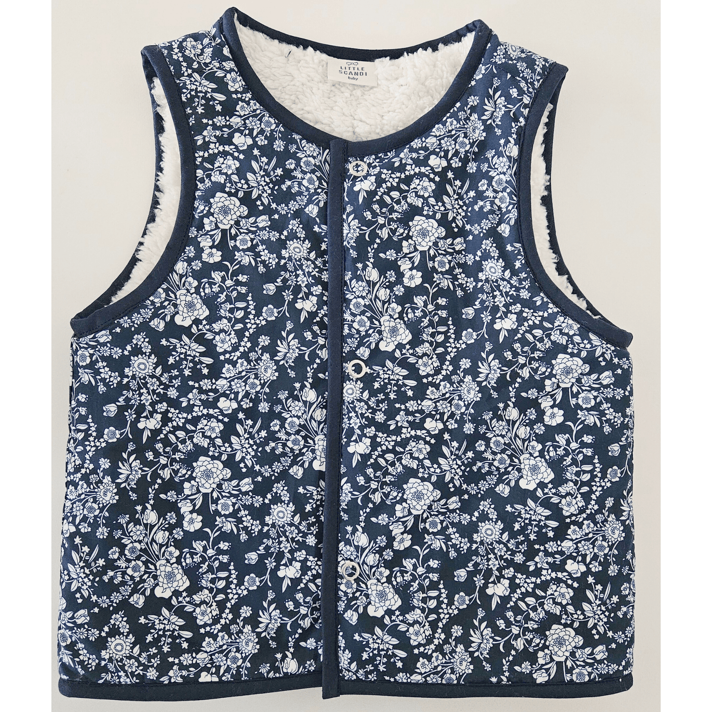 Kids Stylish Vest - Blue Himmelblomst