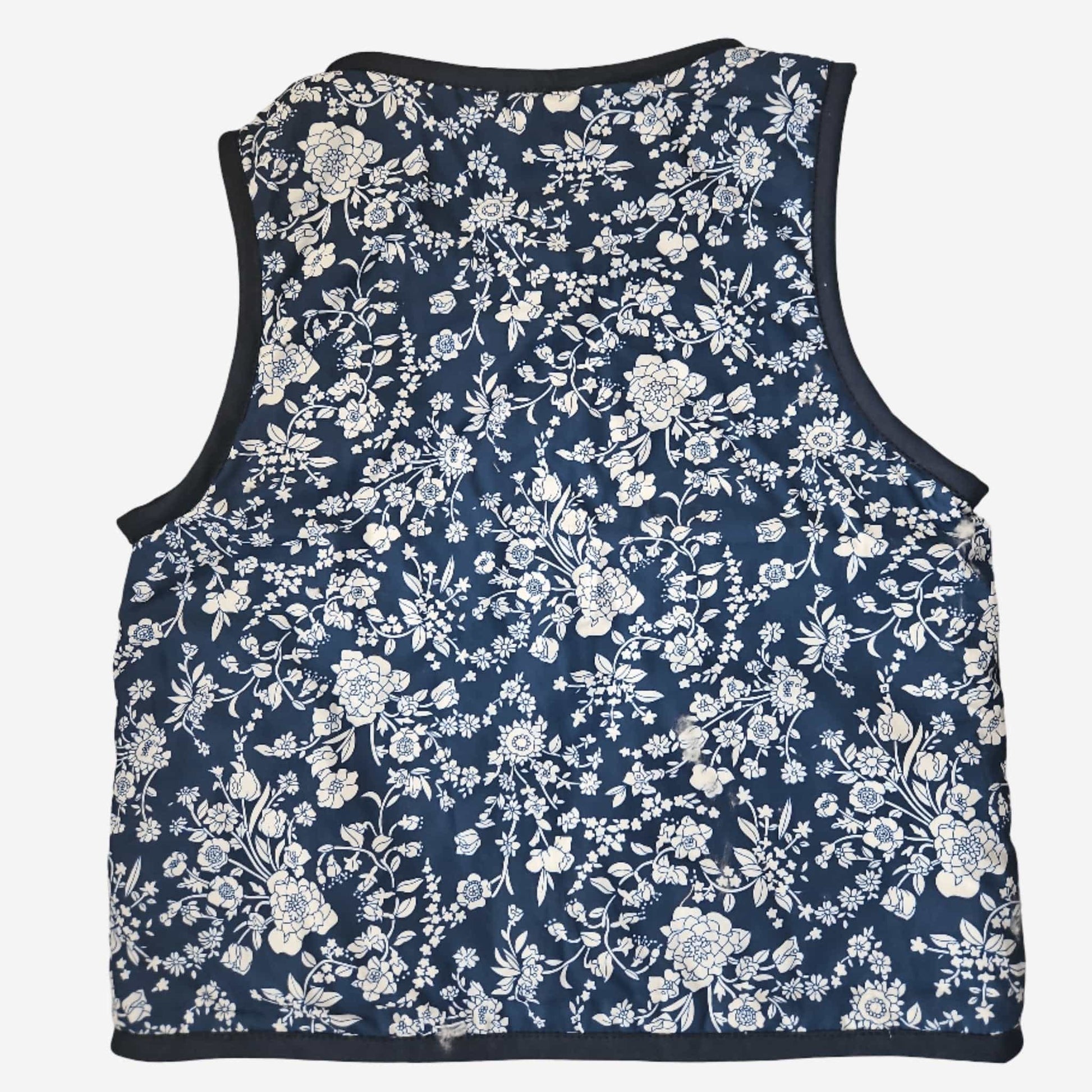 Kids Stylish Vest - Blue Himmelblomst | organic baby clothes UK — KIDDYKIND