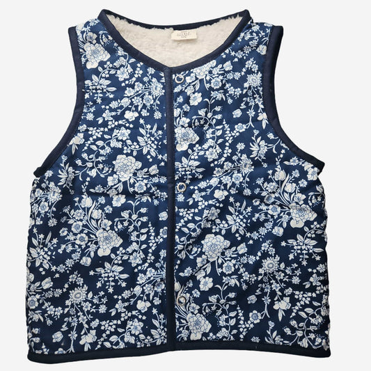 Kids Stylish Vest - Blue Himmelblomst | organic baby clothes UK — KIDDYKIND