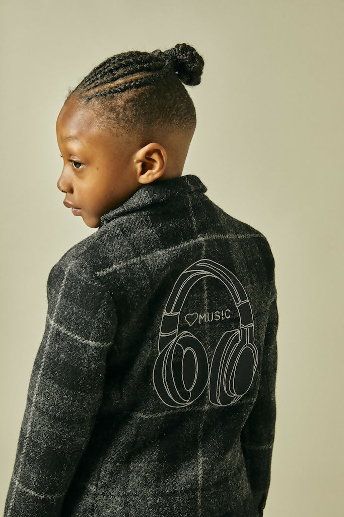 Music Maestro Tweed Blazer in Black one 