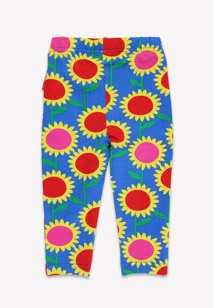 Organic Sunflower Bee Print Leggings - Toby Tiger