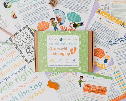 OUR WORLD IS CHANGING - Children’s eco activity kit (Age 5+) — Montessori wooden toy UK | KIDDYKIND