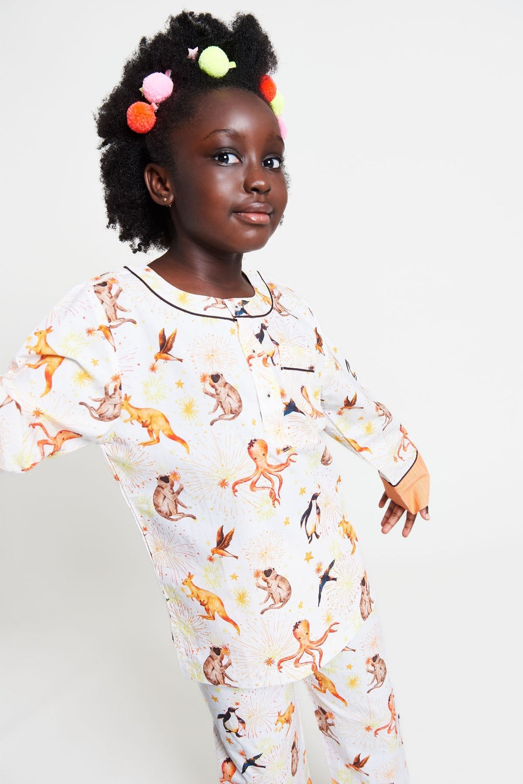 light up, light up! - organic cotton kids pyjama set - Kutti Lulu