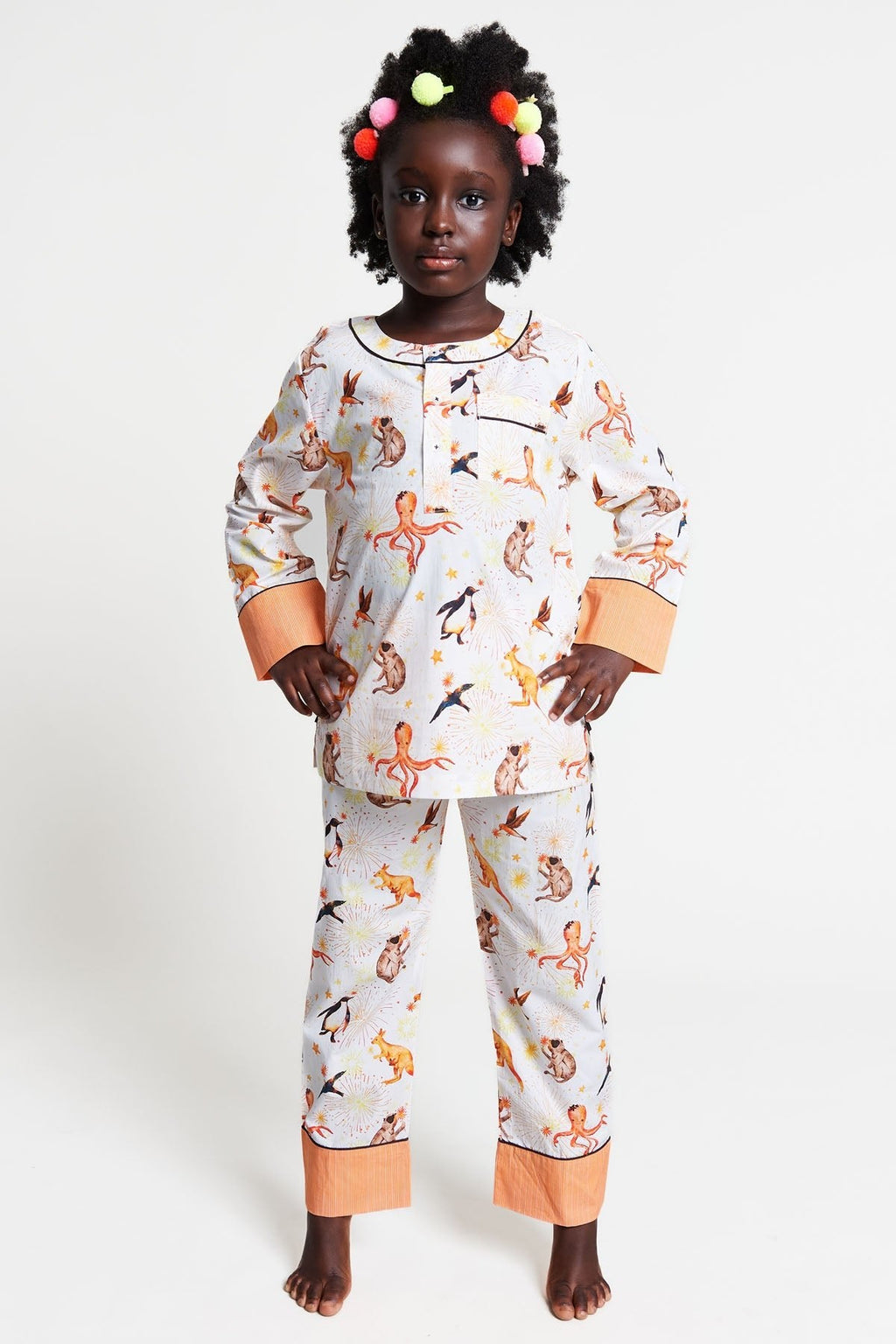 light up, light up! - organic cotton kids pyjama set - Kutti Lulu