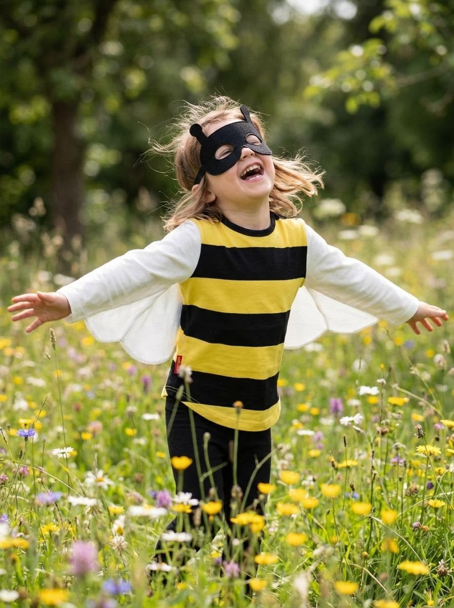 Organic Bee T-Shirt & Mask Set - Toby Tiger UK