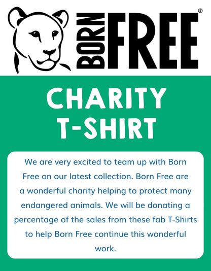 Organic Born Free Lion Applique Long-Sleeved T-Shirt by Toby Tiger, GOTS-certified, vetted by KIDDYKIND
